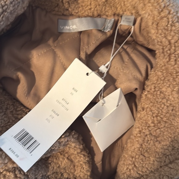 Vince Faux Shearling Teddy Trucker Jacket NWT - Picture 9 of 9